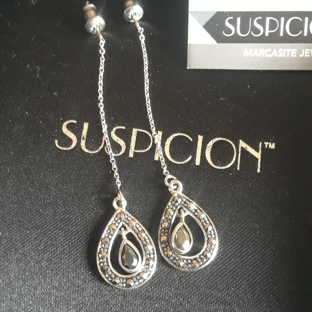 Silver Drop Earrings